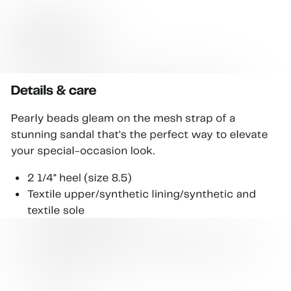 Dolce Vita Meeza Imitation Pearl Sandal. Ladies 7.5 - Picture 6 of 15